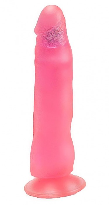 Розовый фаллоимитатор без мошонки с присоской - 17 см. - LOVETOY (А-Полимер)