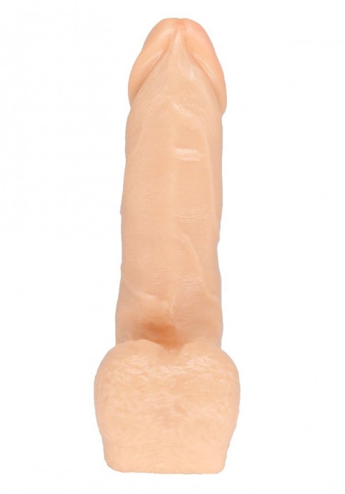 Телесная насадка в виде фаллоса с отверстием под плуг - 15,5 см. - LOVETOY (А-Полимер) - купить с доставкой в Москве