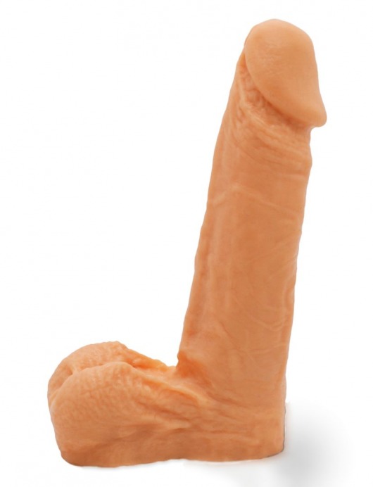 Реалистичный фаллоимитатор с мошонкой на трусиках Харнесс - 16,5 см. - LOVETOY (А-Полимер) - купить с доставкой в Москве
