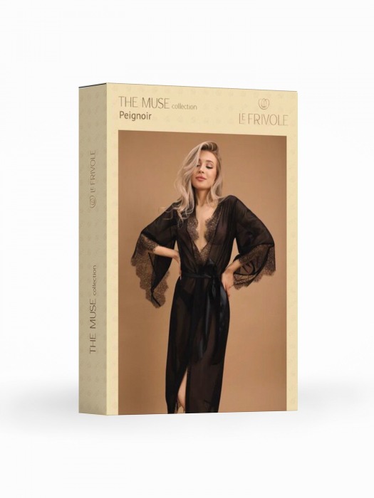 Элегантный пеньюар с отделкой кружевом - Le Frivole купить с доставкой