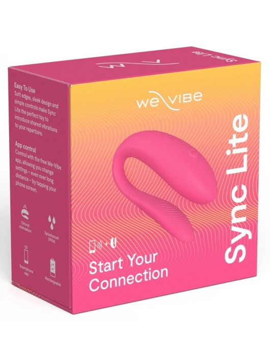 Розовый вибратор для пар We-Vibe Sync Lite - We-vibe