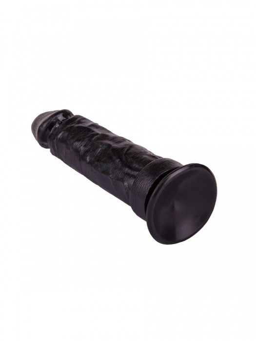 Крупный чёрный фаллоимитатор без мошонки - 20,5 см. - LOVETOY (А-Полимер) купить с доставкой в интернет-магазине Orgasmix в Москве Крупный чёрный фаллоимитатор без мошонки - 20,5 см. - LOVETOY (А-Полимер)