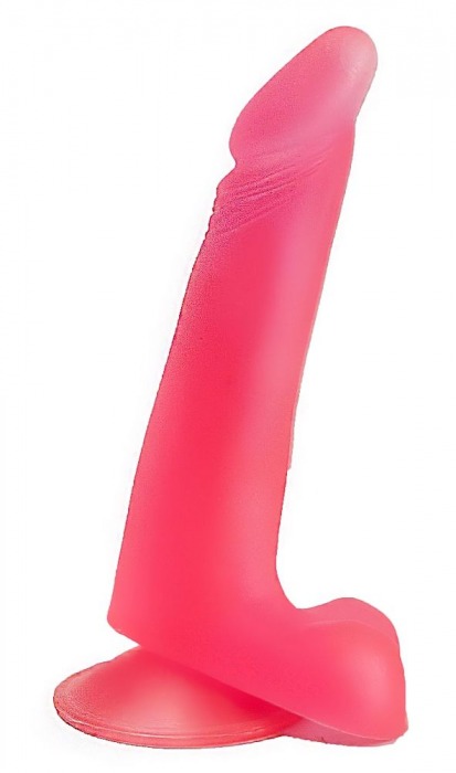 Розовый фаллоимитатор на присоске без вибрации - 17,8 см. - LOVETOY (А-Полимер)