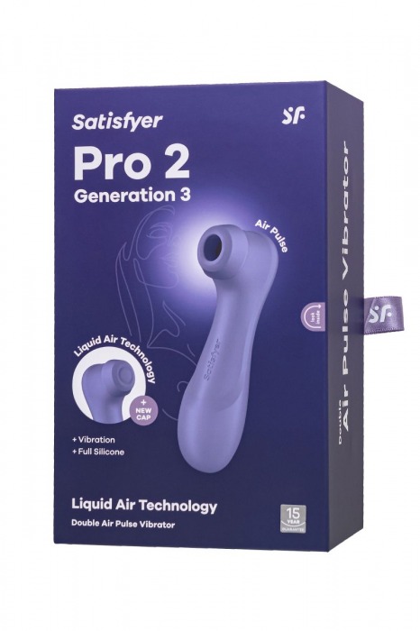 Сиреневый вакуумный стимулятор клитора Satisfyer Pro 2 Generation 3 - Satisfyer