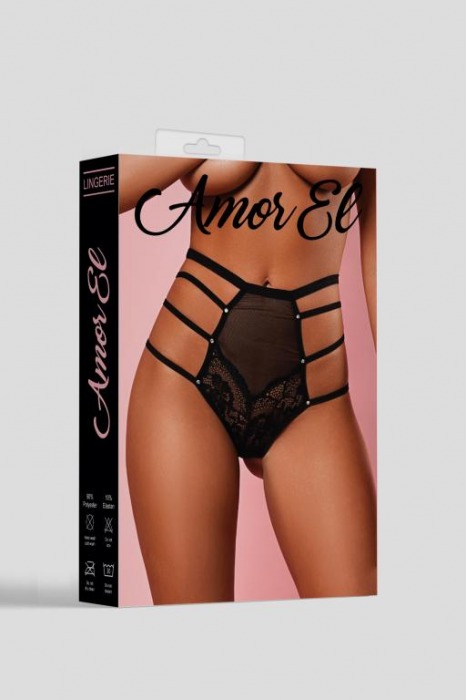 Сексуальные высокие трусики с атласным бантом сзади - Amor El купить с доставкой