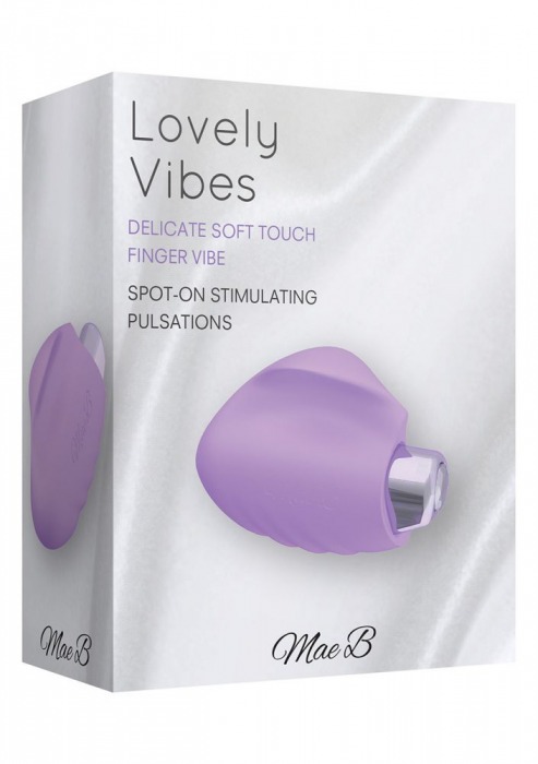 Фиолетовый вибратор Soft Touch Finger Vibe - 6.5 см. - Mae B