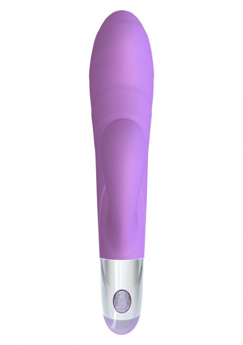Фиолетовый вибратор Lovely Vibes G-spot Twin - 20 см. - Mae B