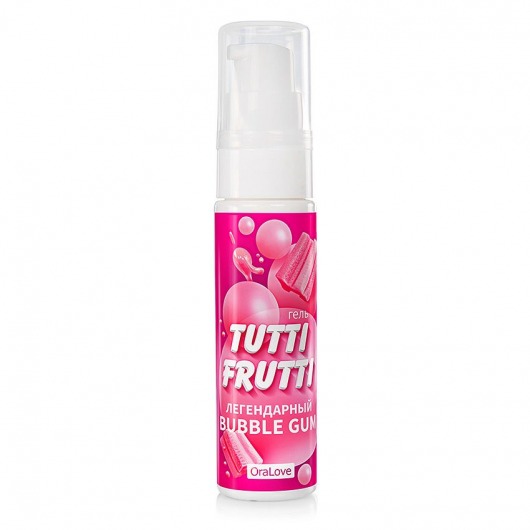 Интимный гель на водной основе Tutti-Frutti Bubble Gum - 30 гр. - Биоритм - купить с доставкой в Москве