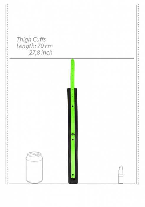 Набор для бондажа Thigh Cuffs with Belt and Handcuffs - размер S-M - Shots Media BV - купить с доставкой в Москве