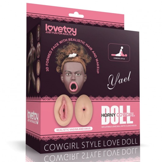Темнокожая секс-кукла с реалистичными вставками Cowgirl Style Love Doll - Lovetoy - в Москве купить с доставкой