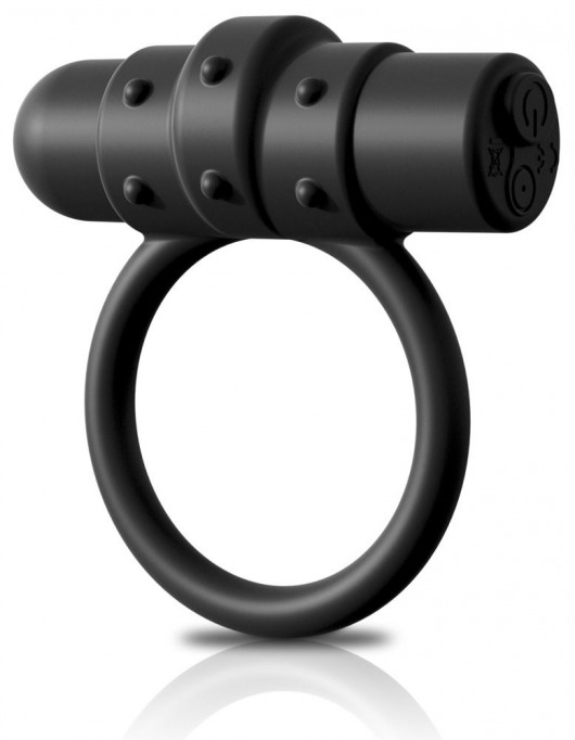 Черное перезаряжаемое эрекционное кольцо Vibrating Silicone C-Ring - Pipedream - в Москве купить с доставкой