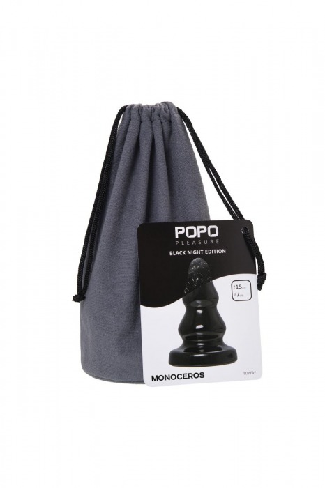 Черная анальная втулка Monoceros - 15 см. - POPO Pleasure