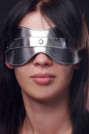 Серебристая маска на глаза - Sitabella - купить с доставкой в Москве