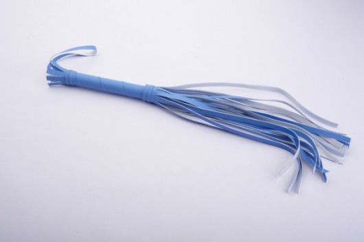 Голубая мини-плеть с 20 хвостами - 40 см. - Sitabella - купить с доставкой в Москве