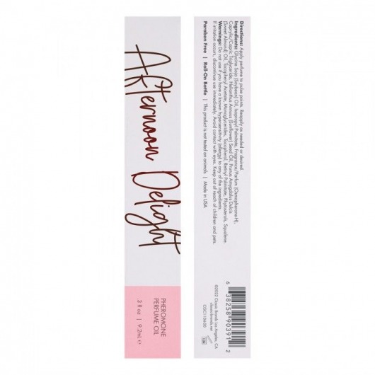 Масло с феромонами CG Afternoon Delight с тропическим цветочным ароматом - 9,2 мл. -  - Магазин феромонов в Москве