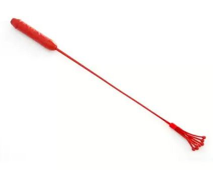 Красный стек с ручкой-фаллосом - 62 см. - Sitabella - купить с доставкой в Москве