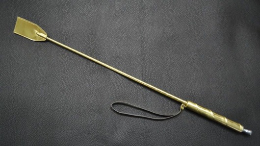 Золотистый стек с деревянной ручкой - 70 см. - Sitabella - купить с доставкой в Москве