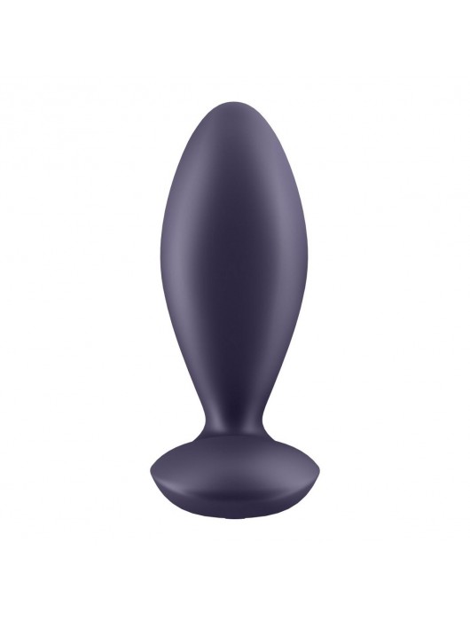 Фиолетовый анальный вибростимулятор Power Plug - Satisfyer - в Москве купить с доставкой
