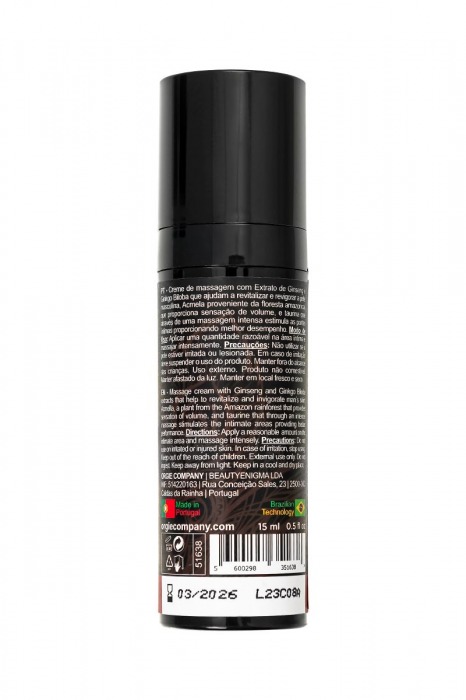 Возбуждающий крем для мужчин ORGIE Touro XXXL - 15 мл. - ORGIE - купить с доставкой в Москве