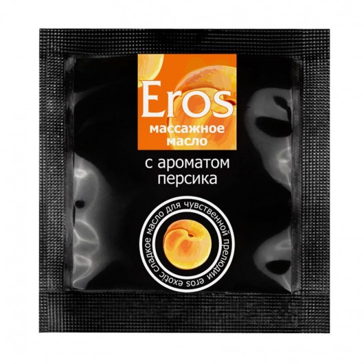 Саше массажного масла Eros exotic с ароматом персика - 4 гр. - Биоритм - купить с доставкой в Москве