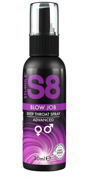 Лубрикант для орального секса S8 Deep Throat Spray - 30 мл. - Stimul8 - купить с доставкой в Москве