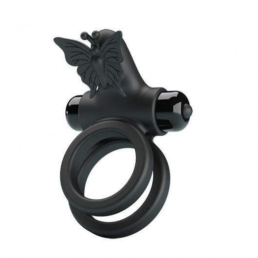 Черное эрекционное виброкольцо Passionate Ring IX - Baile - в Москве купить с доставкой