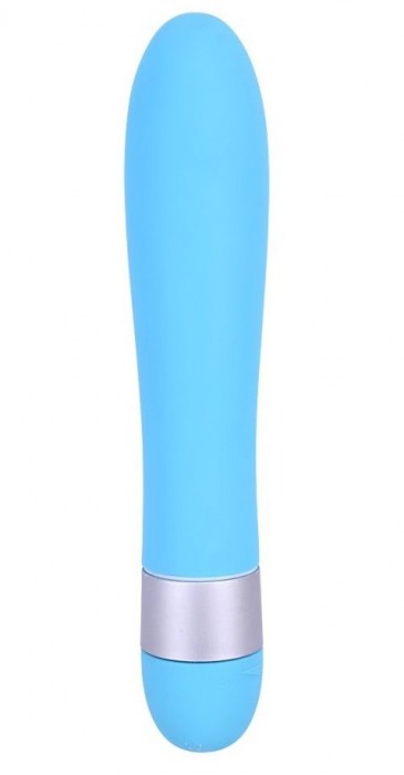 Голубой классический вибратор Precious Passion Vibrator - 17 см. - Chisa