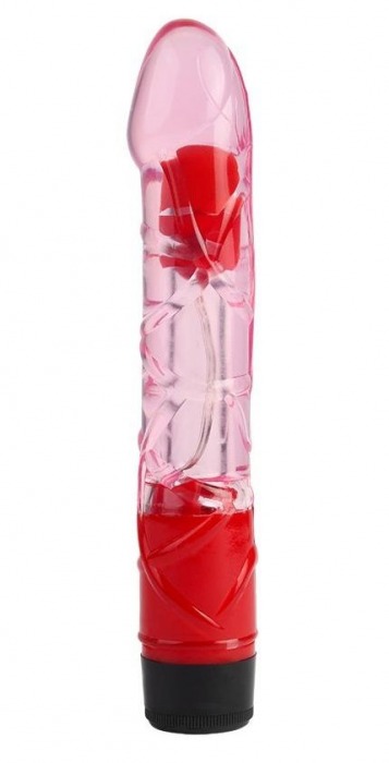 Розовый реалистичный вибратор 9 Inch Realistic Vibe - 23 см. - Chisa