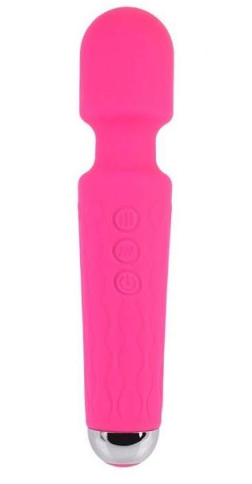 Розовый жезловый вибратор Wacko Touch Massager - 20,3 см. - Chisa