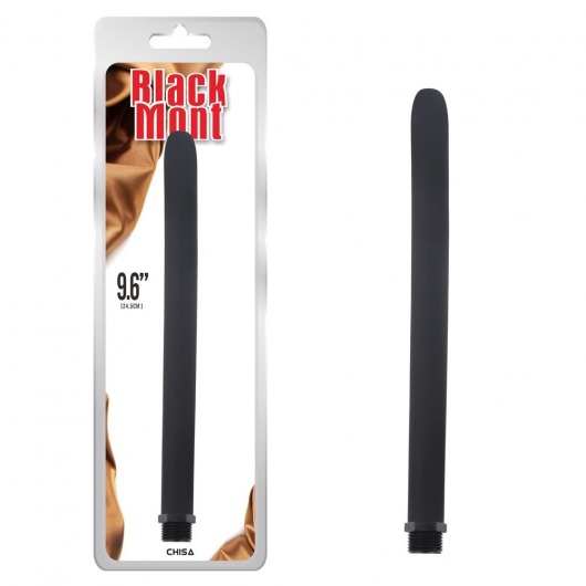 Черная насадка для интимного душа Silicone Douche Tube - Chisa - купить с доставкой в Москве