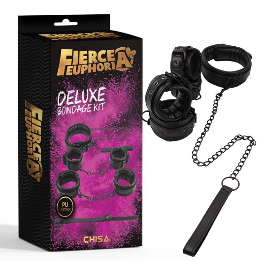 БДСМ-набор из 4 предметов Deluxe Bondage Kit - Chisa - купить с доставкой в Москве