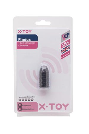 Пепельное стимулирующее кольцо на палец Fingus - X-TOY