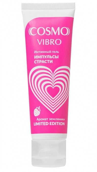 Возбуждающий гель на водно-силиконовой основе Cosmo Vibro с ароматом земляники - 50 гр. - Биоритм - купить с доставкой в Москве