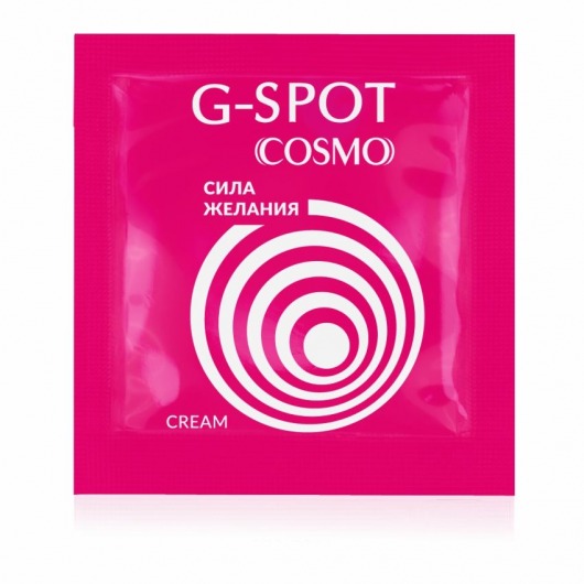 Стимулирующий интимный крем для женщин Cosmo G-spot - 2 гр. - Биоритм - купить с доставкой в Москве