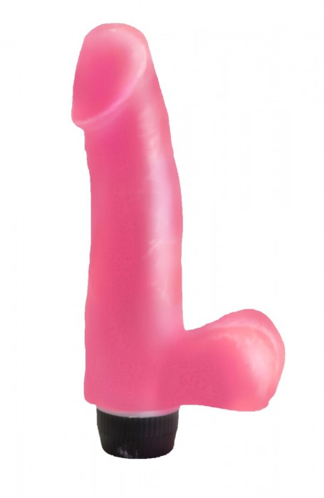 Нежно-розовый гелевый вибратор-фаллос - 16,5 см. - LOVETOY (А-Полимер)