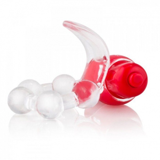 Виброкольцо с язычком и красным виброэлементом Overtime - Screaming O - в Москве купить с доставкой