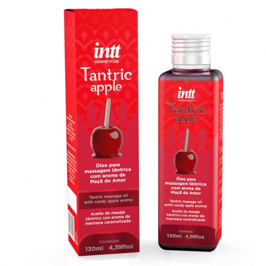 Массажное масло Tantric Apple с ароматом яблока - 130 мл. - INTT - купить с доставкой в Москве