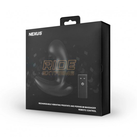 Черный вибромассажер простаты Nexus Ride Extreme - 14,1 см. - Nexus Range - в Москве купить с доставкой