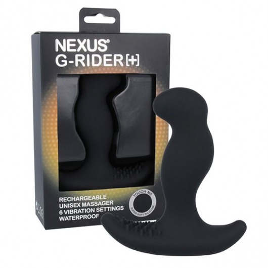 Черный вибромассажер простаты Nexus G-Rider+ - 12,6 см. - Nexus Range - в Москве купить с доставкой