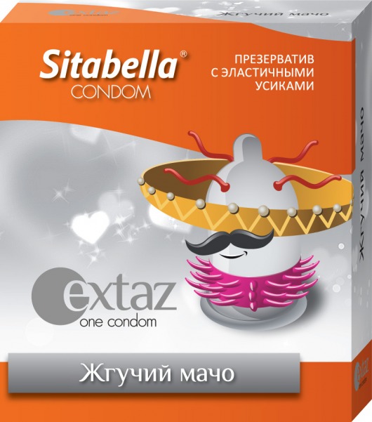 Презерватив Sitabella Extaz  Жгучий мачо  - 1 шт. - Sitabella - купить с доставкой в Москве