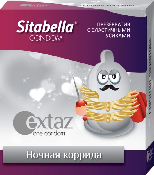 Презерватив Sitabella Extaz  Ночная коррида  - 1 шт. - Sitabella - купить с доставкой в Москве