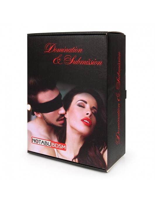 Черная портупея на грудь с кляпом и зажимами для сосков - Notabu - купить с доставкой в Москве