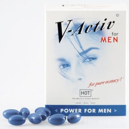 БАД для мужчин V-Active - 20 капсул (622 мг.) - HOT - купить с доставкой в Москве