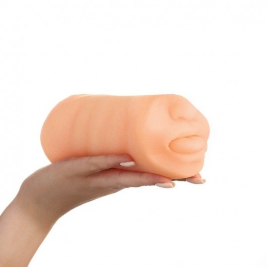 Двусторонний реалистичный маструбатор Oral Vaginal - Сима-Ленд - в Москве купить с доставкой