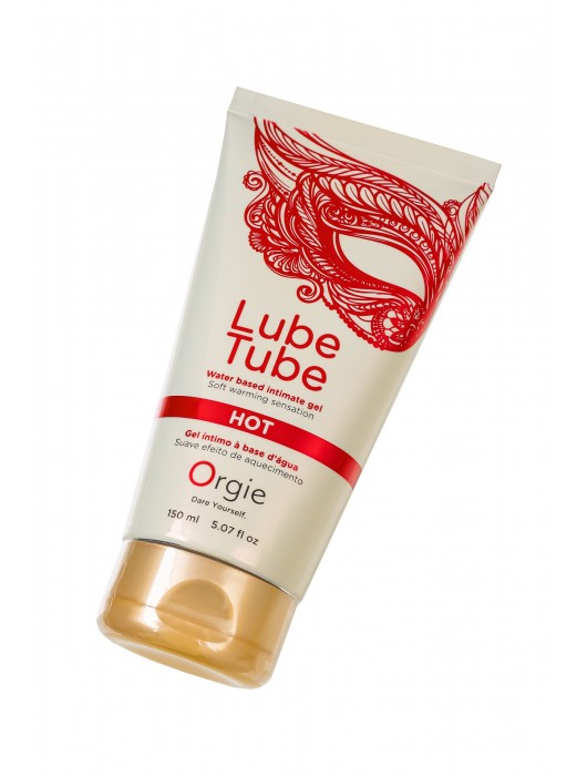 Интимный гель на водной основе Lube Tube Hot с разогревающим эффектом - 150 мл. - ORGIE - купить с доставкой в Москве
