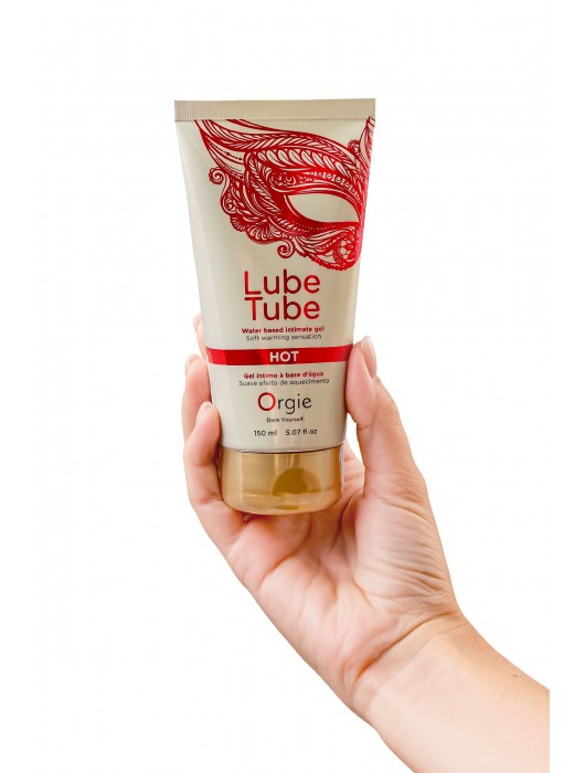 Интимный гель на водной основе Lube Tube Hot с разогревающим эффектом - 150 мл. - ORGIE - купить с доставкой в Москве