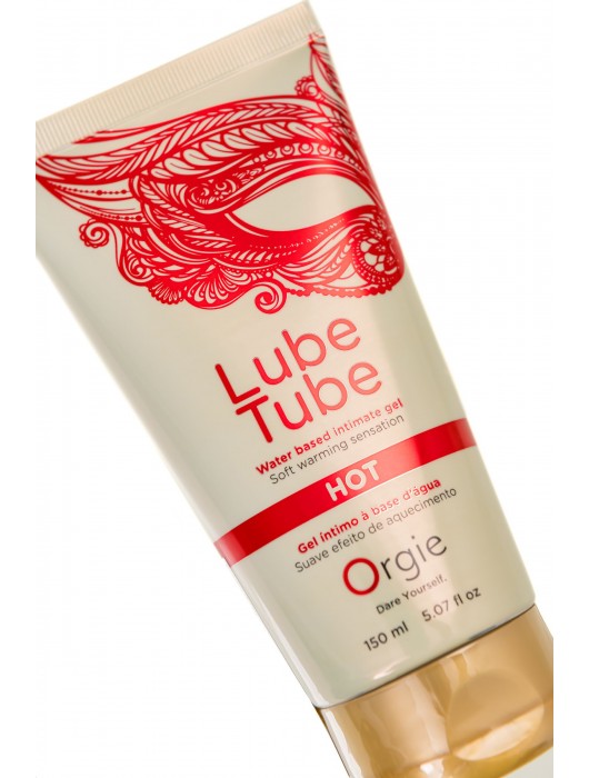 Интимный гель на водной основе Lube Tube Hot с разогревающим эффектом - 150 мл. - ORGIE - купить с доставкой в Москве