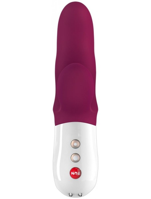 Фиолетовый вибратор с двумя моторами MiSS Bi - 17 см. - Fun Factory