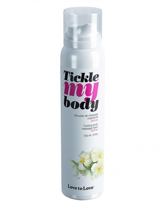 Массажная хрустящая пенка Tickle My Body Monoi с ароматом моной - 150 мл. - Love to Love - купить с доставкой в Москве