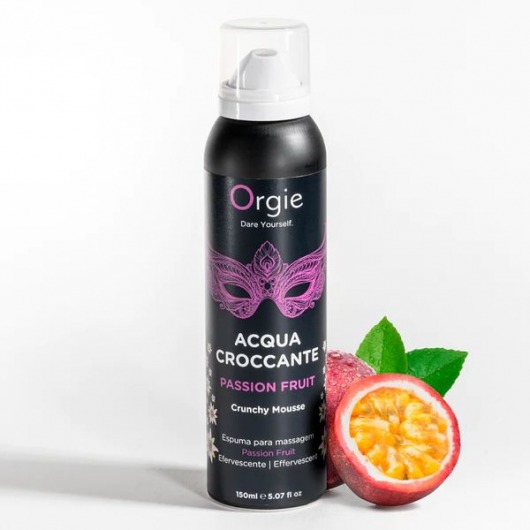Хрустящая пенка для массажа Acqua Croccante Passion Fruit - 150 мл. - ORGIE - купить с доставкой в Москве
